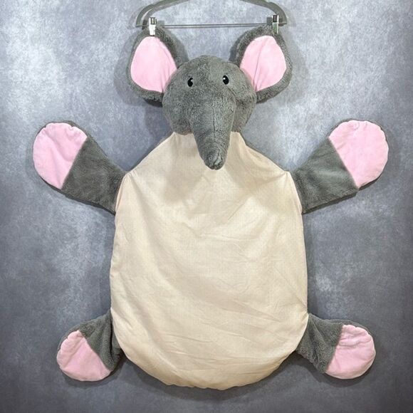 Elephant Baby Mat | Pink and Gray - Picture 1 of 2